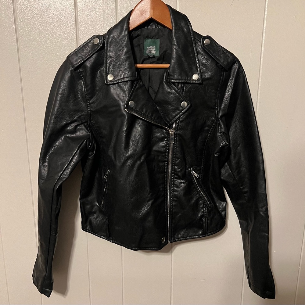 Wild Fable Leather Jacket Size L NWOT